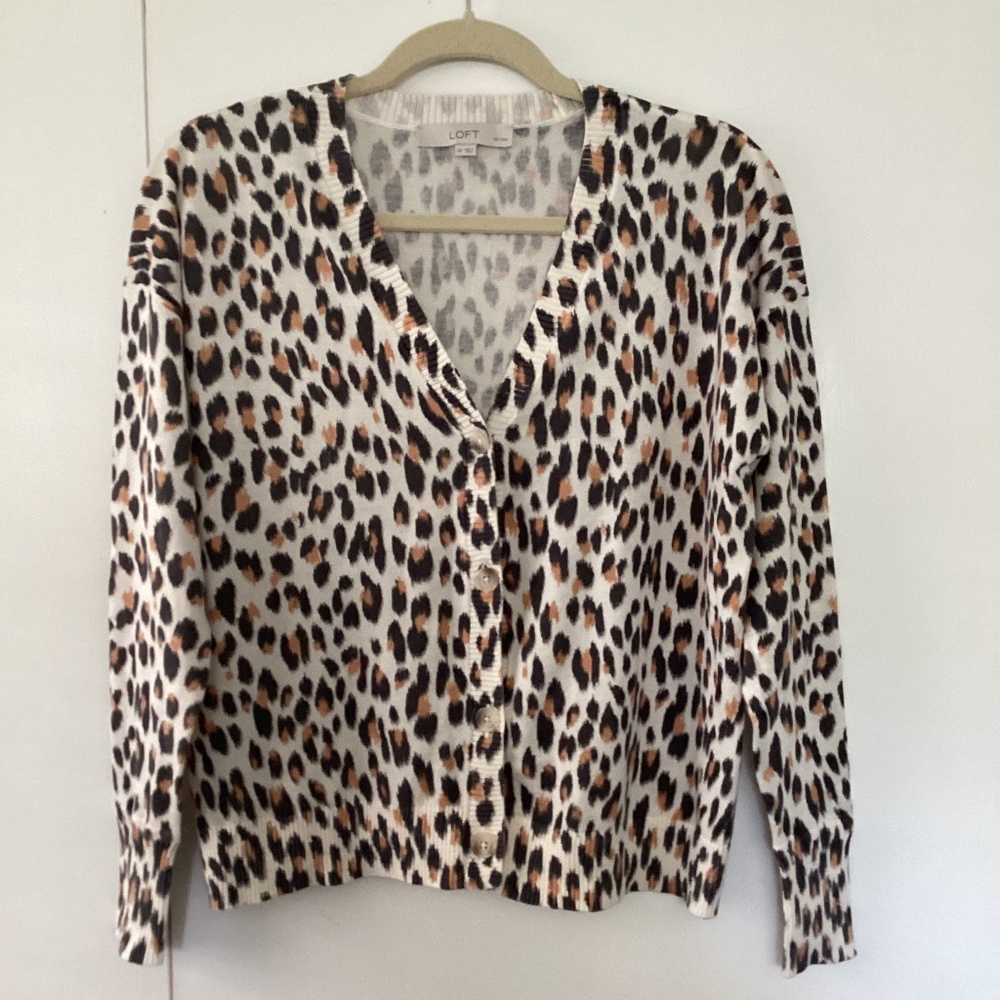 Loft cardigan sweater, SP, cream